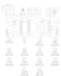 Class Of 2036 Grow With Me With Space For Checkmarks T-Shirt