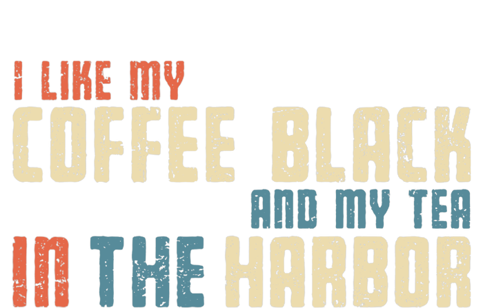 I Like My Coffee Black And My Tea In The Harbor Retro USA 16 in Basic Backpack