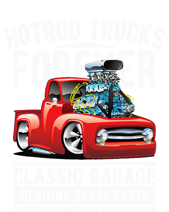 Hotrod Trucks Forever Cartoon Classic Truck Design Premium Hoodie