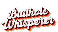 Butthole Whisperer Sarcastic Jokes Retro Funny Dry Zone Grid Polo