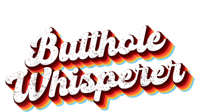 Butthole Whisperer Sarcastic Jokes Retro Funny Dry Zone Grid Polo