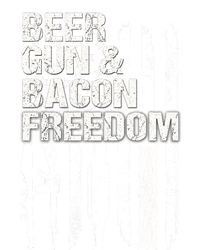 Beer Guns Bacon & Freedom Patriotic Veteran Flag Ladies Long Sleeve Shirt