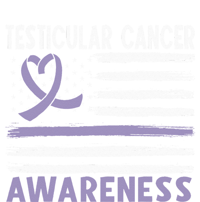 American Flag Testicular Cancer Awareness Cooling Performance Crew T-Shirt