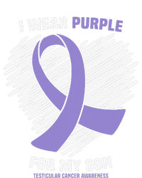 I Wear Purple For My Son Testicular Cancer Awareness Tie-Dye Long Sleeve Shirt