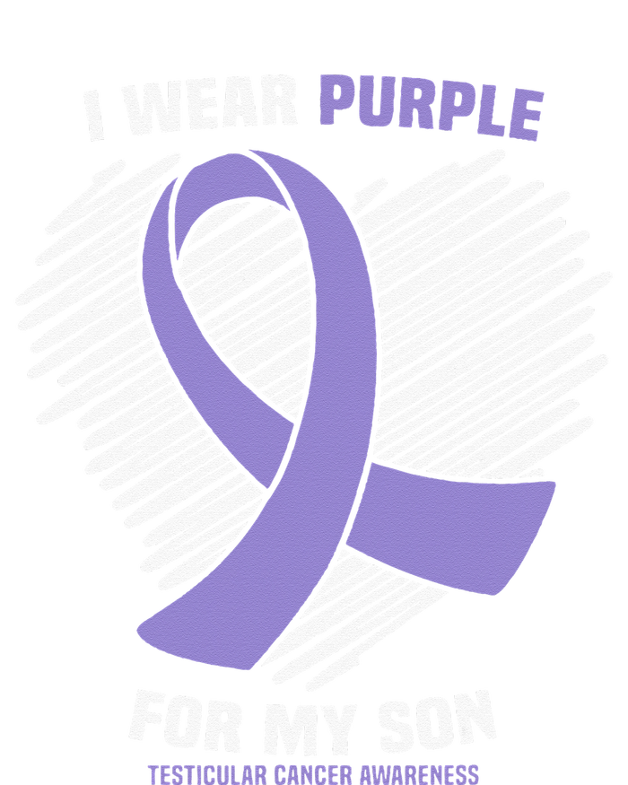 I Wear Purple For My Son Testicular Cancer Awareness Tie-Dye Long Sleeve Shirt