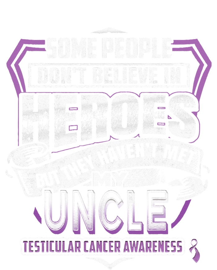 My Uncle Is My Hero Testicular Cancer Awareness Full Zip Hoodie