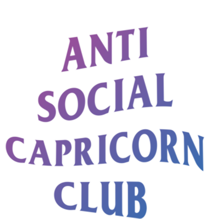 Anti Social Capricorn Club Birth Sign Capricorn Zodiac Gift T-Shirt