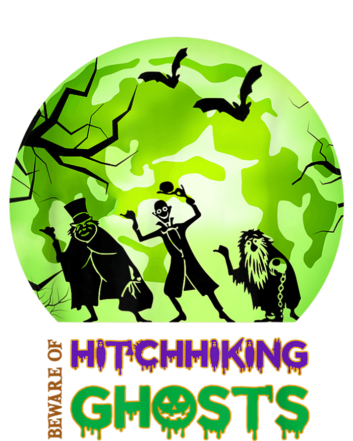 Beware Of Hitchhiking Ghosts Halloween Bat Funny shirt T-Shirt