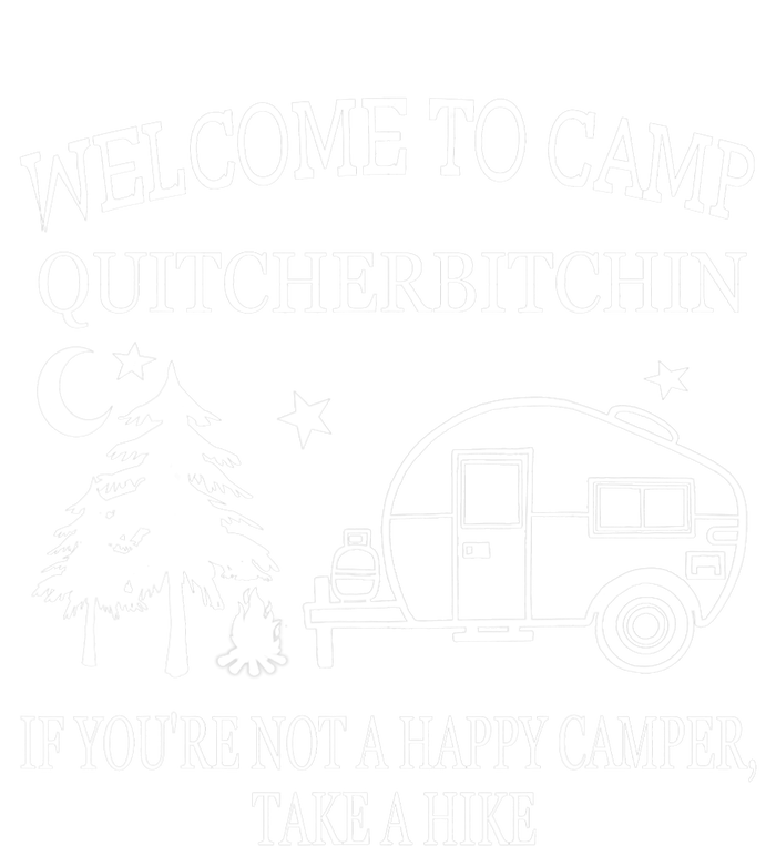 Welcome To Camp Quitcherbitchin Funny Camping Performance Long Sleeve Polo