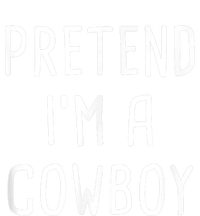 Pretend I'm A Cowboy Halloween Costume V-Neck T-Shirt