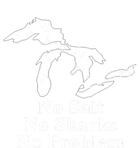 Michigan Great Lakes No Salt, No Sharks, No Problem Hoodie Valucap Bio-Washed Visor