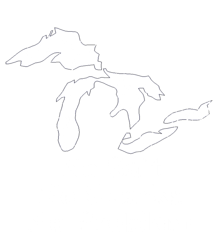 Michigan Great Lakes No Salt, No Sharks, No Problem Hoodie Valucap Bio-Washed Visor