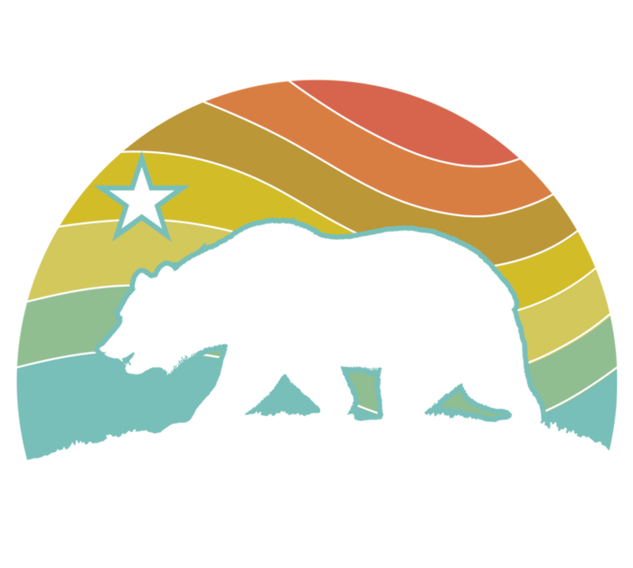 Retro California Bear Vintage Beach Cali Pride Surf 70s 80s Long Sleeve Shirt