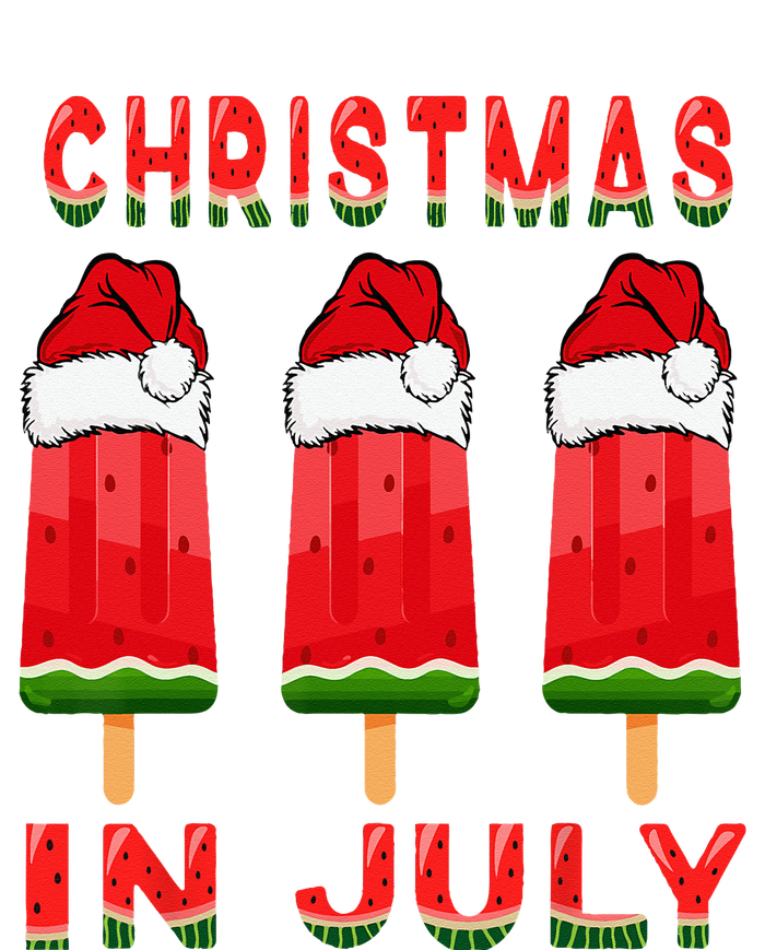 Christmas In July Watermelon Ice Pops Fun Christmas In July T-Shirt