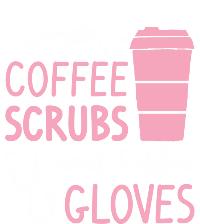 Coffee Scrubs And Rubber Gloves Medical Nurse Doctor Pom Pom 12in Knit Beanie