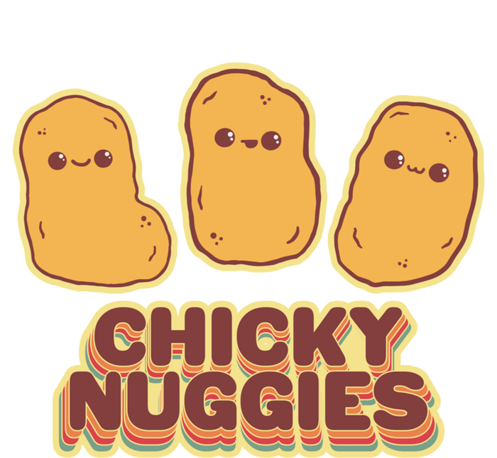 Chicky Nuggies Cute Retro Kawaii Chicken Nuggets Nuggs Meme Bumper Sticker