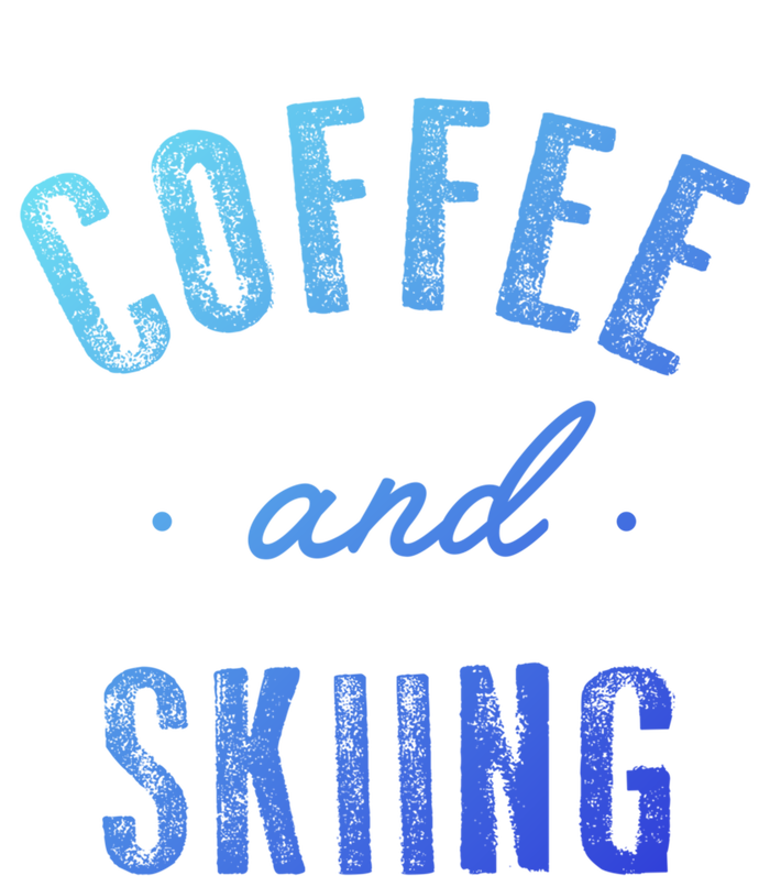 Coffee And Skiing Gift Funny Cute Caffeine Gift Striped Beanie with Solid Band