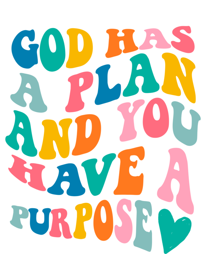 God Has A Plan And You Have A Purpose, Preppy Bible Verse Poster