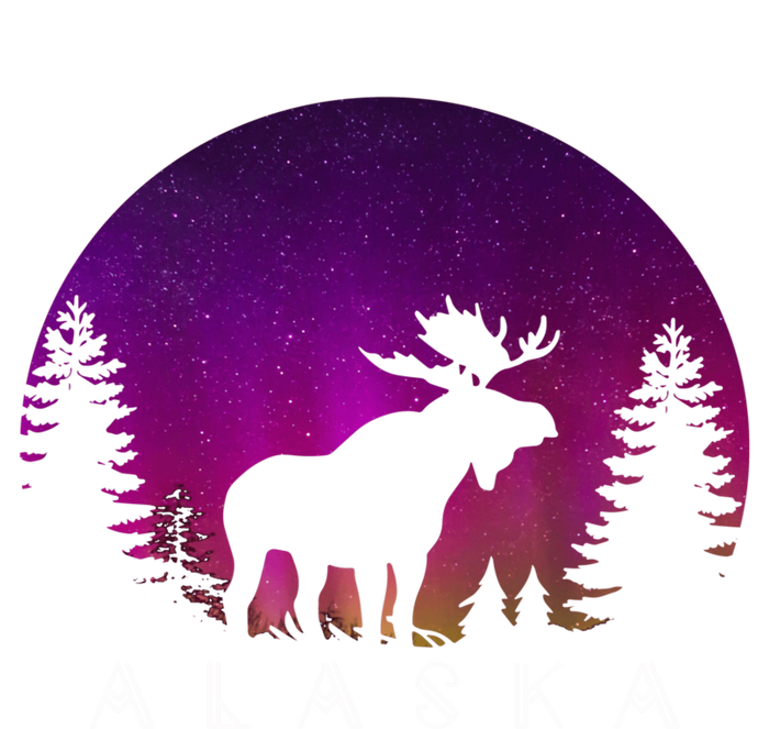 Alaska Moose Aurora Borealis - Alaskan Landscape Photo Kids Hoodie