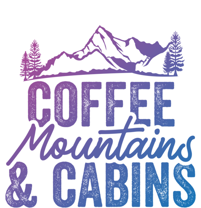 Coffee Mountains And Cabins Skiing Snowboarding Funny Gift Premium Hoodie