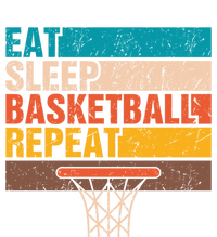 Eat. Sleep. Basketball. Repeat. Basketball Youths Bball Womens Cotton Relaxed Long Sleeve T-Shirt