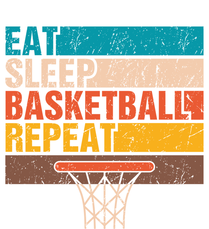 Eat. Sleep. Basketball. Repeat. Basketball Youths Bball Womens Cotton Relaxed Long Sleeve T-Shirt