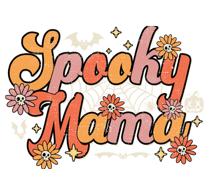 Groovy Spooky Mama Retro Halloween Ghost Witchy Spooky Mom T-Shirt