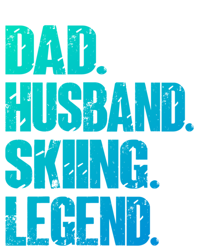 Dad Husband Skiing Legend Snow Sport Funny Dad Ski Skiing Cool Gift Premium T-Shirt