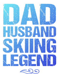 Dad Husband Skiing Legend Skier Gift Slopes Winter Snow Great Gift Softstyle Adult Sport Polo