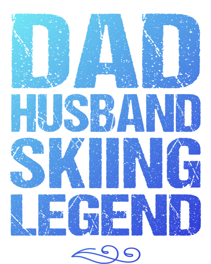 Dad Husband Skiing Legend Skier Gift Slopes Winter Snow Great Gift Softstyle Adult Sport Polo