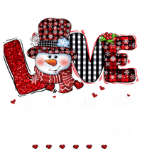 Love being called Grandma Snowman Christmas Red Plaid Xmas T-Shirt