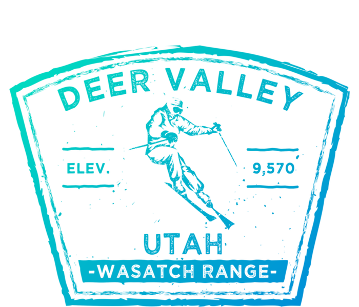 Deer Valley Utah Snow Skiing Gift 16 in Basic Backpack