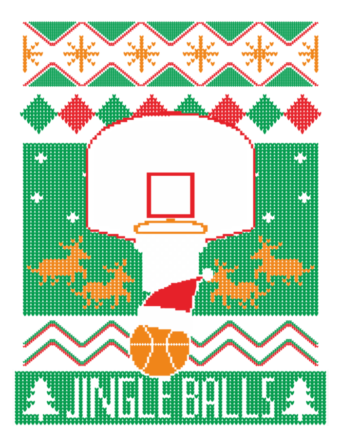 Basketball Player Ugly Christmas Sweater Jingle Balls Fan T-Shirt