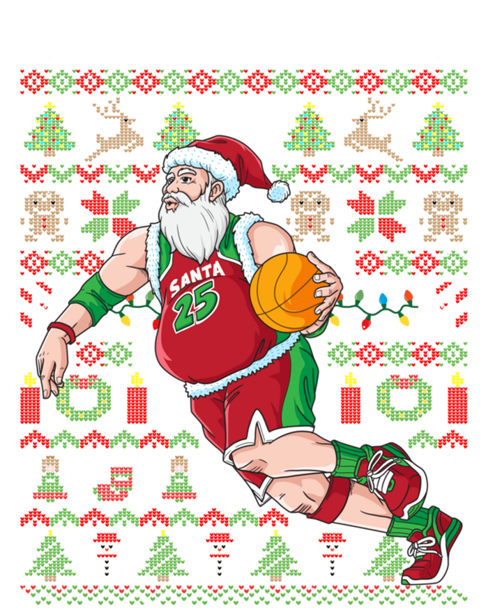 Santa Claus Basketball Ugly Christmas Magnet