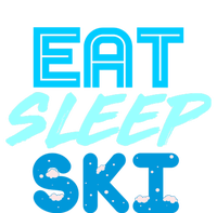 Eat Sleep Ski Funny Quote Skiing Gift Cute Gift T-Shirt