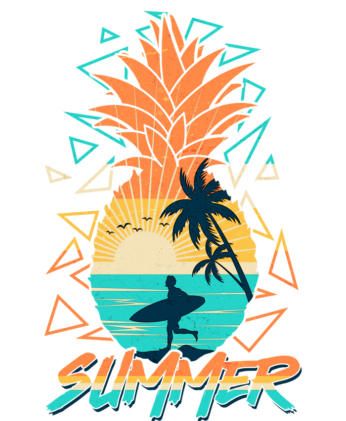 Summer Time Sufer Pineapple T-Shirt