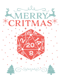 Merry Critmas 20 Sided Dice RPG Christmas Holiday Board Game T-Shirt