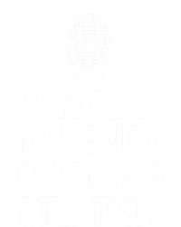 Fencing Make New Friends And Stab Them Fencing 7 Panel Mesh Trucker Snapback Hat