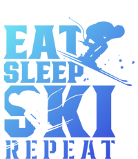 Eat Sleep Ski Repeat Skier Sayings Skiing Slopes Gift Ladies Essential Tank