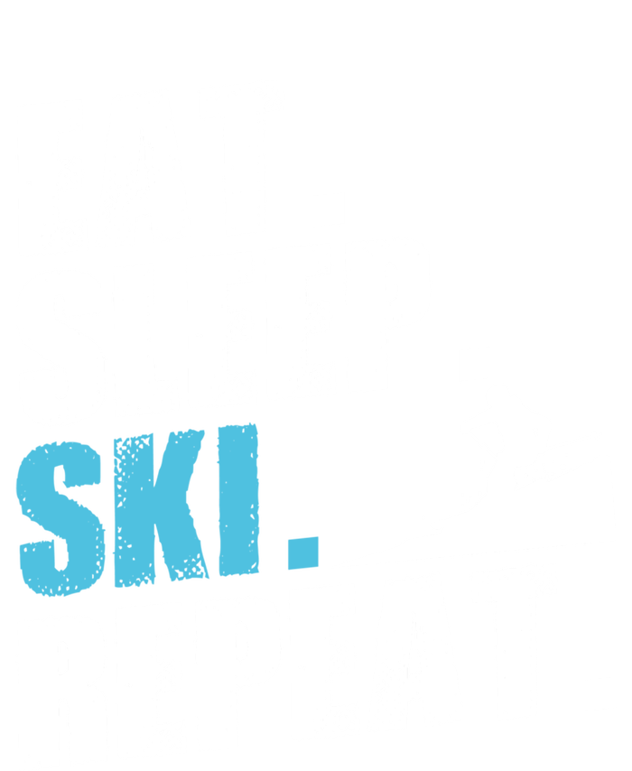 Eat Sleep Ski Repeat Skiing Downhill Piste Ski Resort Funny Cool Gift Ladies Long Sleeve Shirt