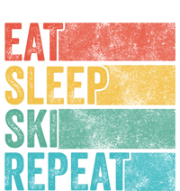 Eat Sleep Ski Repeat Skiing Skier Vintage Distressed Funny Funny Gift Tall Long Sleeve T-Shirt