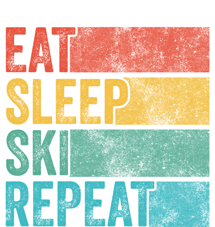 Eat Sleep Ski Repeat Skiing Skier Vintage Distressed Funny Funny Gift Tall Long Sleeve T-Shirt