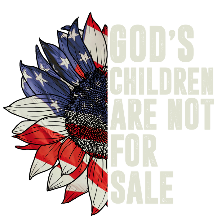 Gods Children Are Not For Sale Floral Flag Cooling Performance Long Sleeve Crew