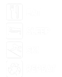 Eat Sleep Ski Repeat Snow Skiing Colorado Mountain Skier Tee Cool Gift Mousepad