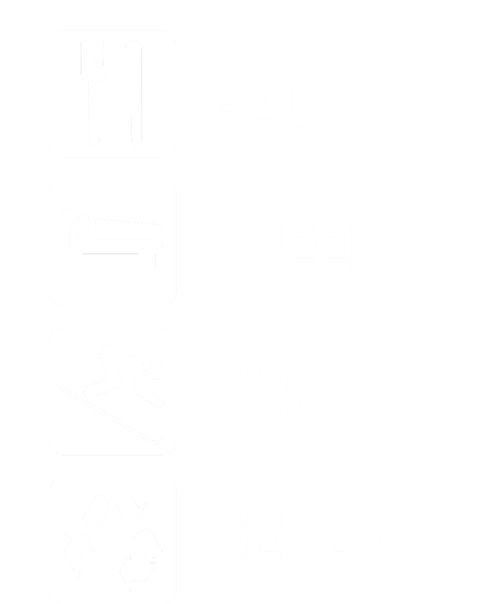 Eat Sleep Ski Repeat Snow Skiing Colorado Mountain Skier Tee Cool Gift Mousepad