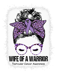 Wife Of A Warrior Purple Ribbon Testicular Cancer Awareness T-Shirt