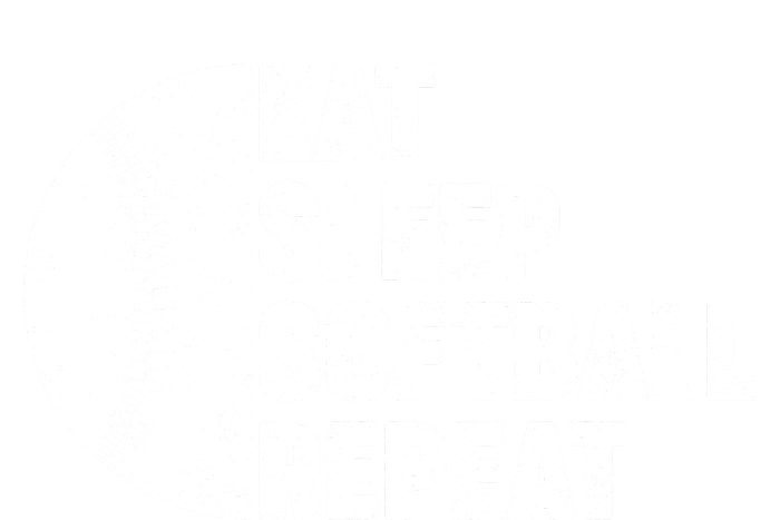 Eat Sleep Softball Repeat Teens Kids Men Women Sustainable Bucket Hat