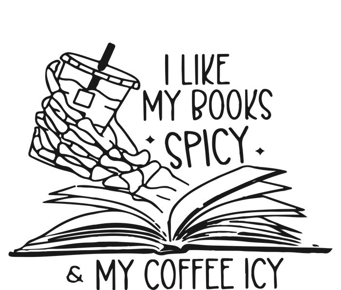 I Like My Books Spicy And My Coffee Icy Sustainable Bucket Hat