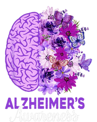 Alzheimers Awareness Purple Flower Brain Be Kind Kids Sweatshirt