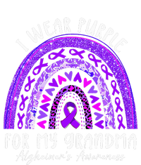 I Wear Purple For My Grandma Alzheimers Awareness Rainbow Ladies PosiCharge Competitor Racerback Tank